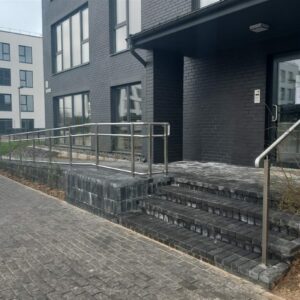 Stainless steel railings for disabled persons