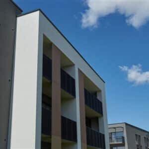 Balcony railing in metal