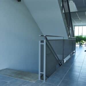 Railing for multi-storey staircases