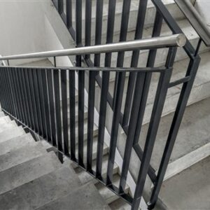 Railing for internal staircase in block of flats