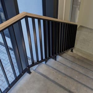 Multi-apartment staircase railings Vilnius