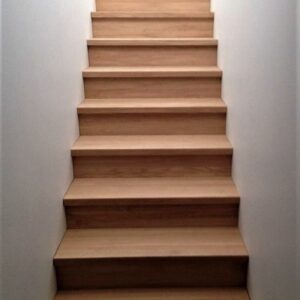 Wooden stair treads