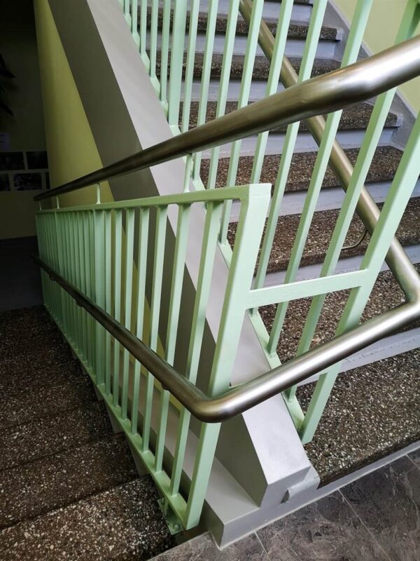 Painted kindergarten balustrade