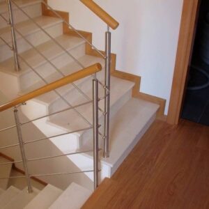 Inner stainless steel handrail with armrest