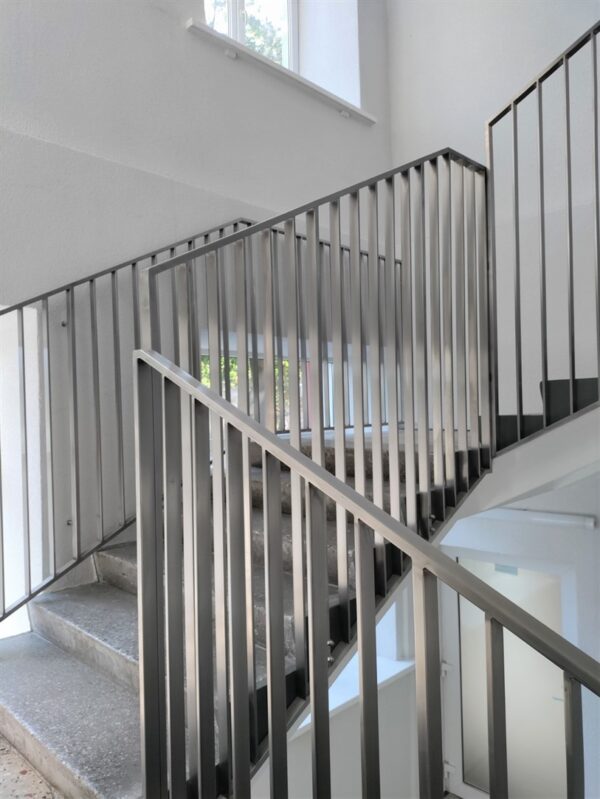 Stainless steel railings in school