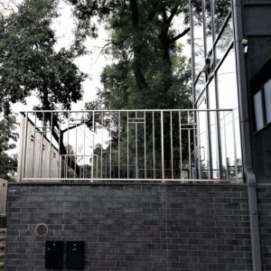 Stainless steel outdoor balustrade