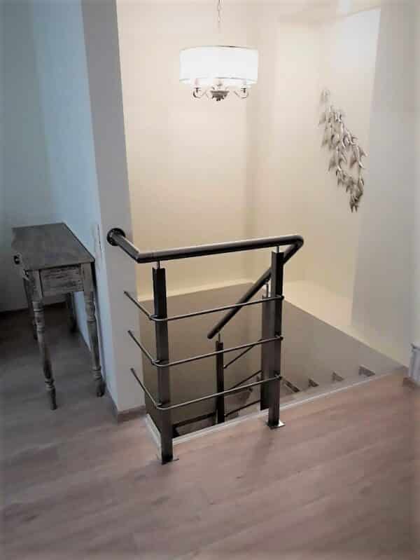 Inner stainless steel handrail