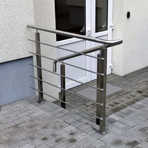 Metal outdoor railings