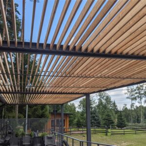 Metal roof structure