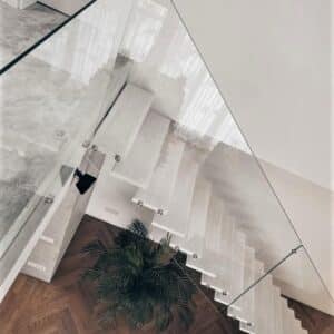 Frameless glass railings Kaunas