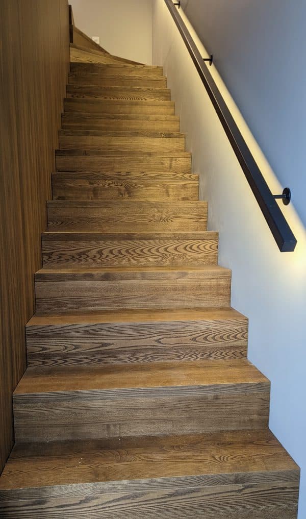 Solid ash steps without nose