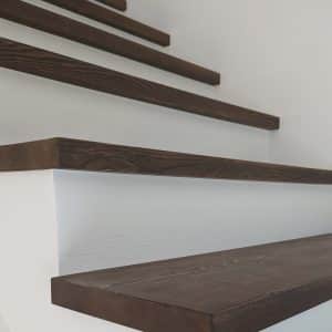 Wooden stair treads