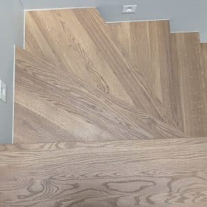 Stair steps with mill finish