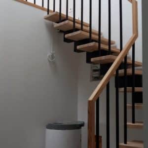 Wooden handrail