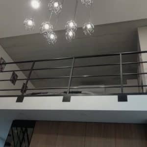 Loft metal railings