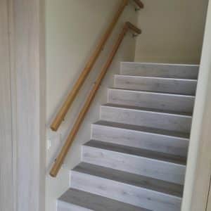 Kindergarten handrail in stainless steel