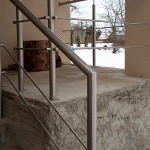 Outdoor stainless steel railings