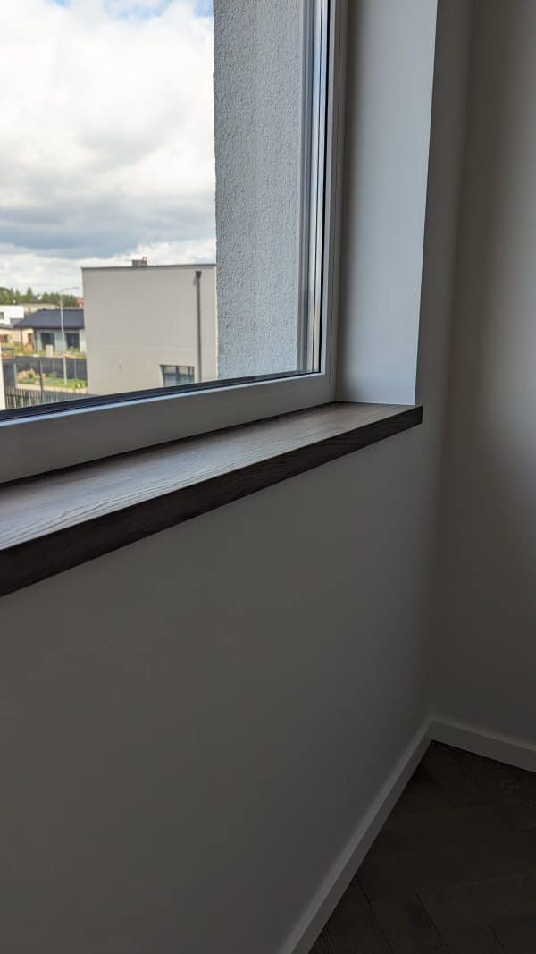 Solid oak window sill