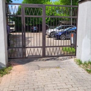 Metal exterior gates