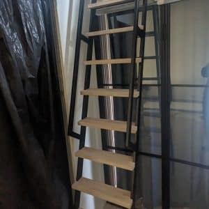 Adjustable ladders for lofts