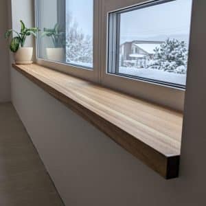 Wooden window sills