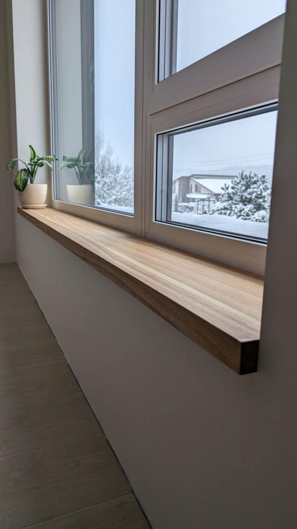 Wooden window sills