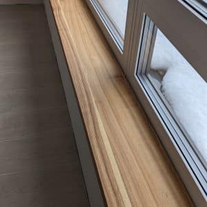 Wooden window sills