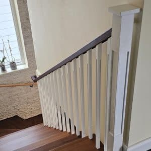 Moulded wooden railings