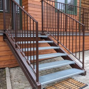 Outdoor terrace railing