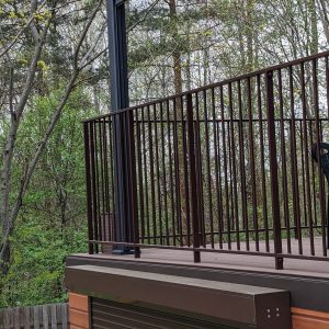 Outdoor terrace railing