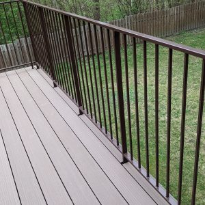 Outdoor terrace railing